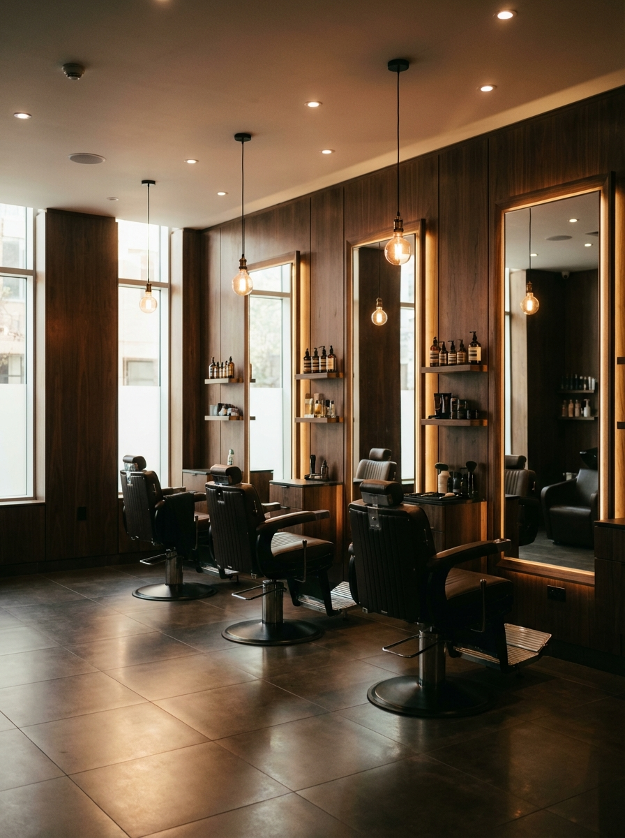Barbershop interior